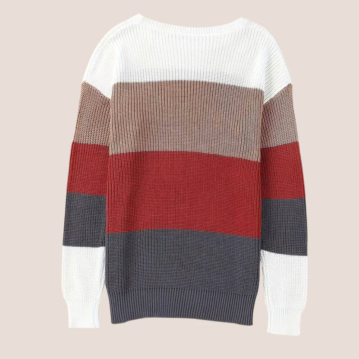 Hervør - Varm Farveblok Sweater