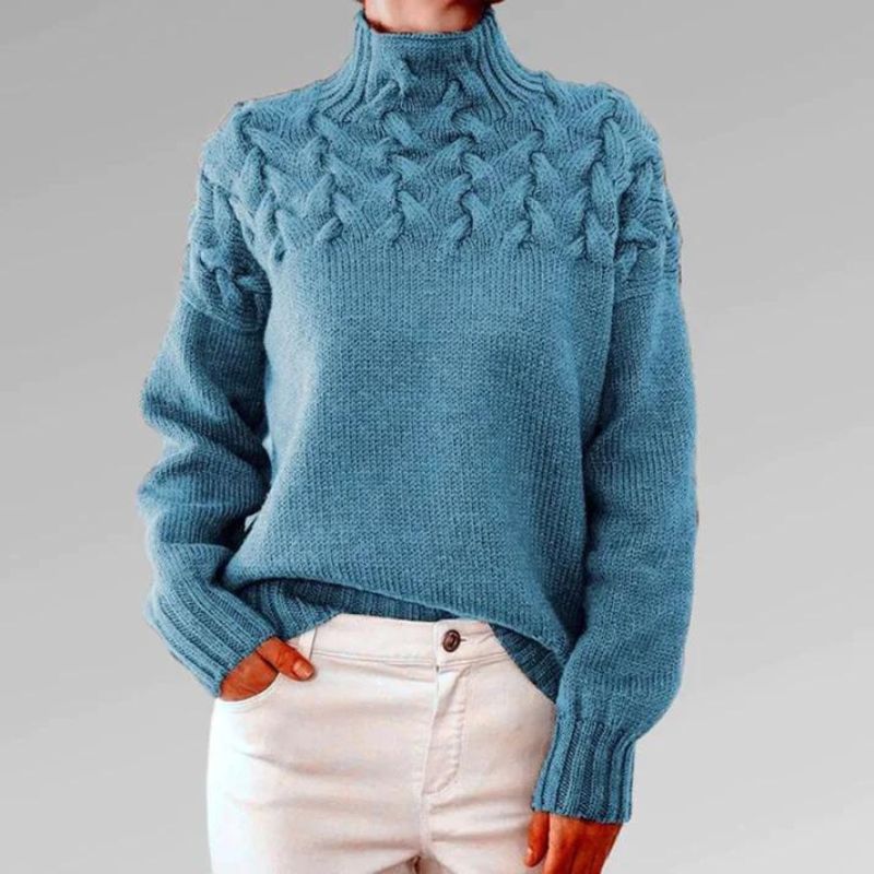 Karin – Sweater med Fletningsdetaljer