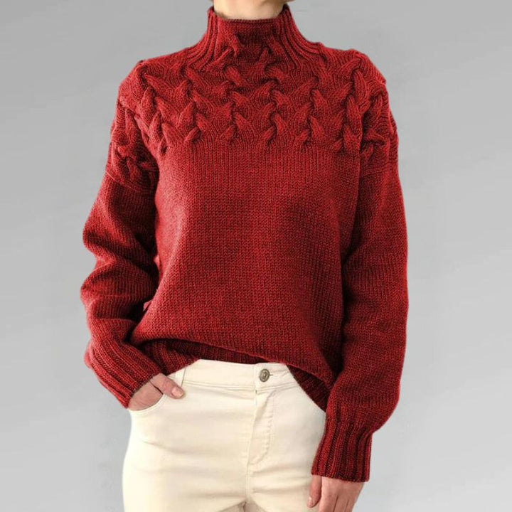 Karin – Sweater med Fletningsdetaljer